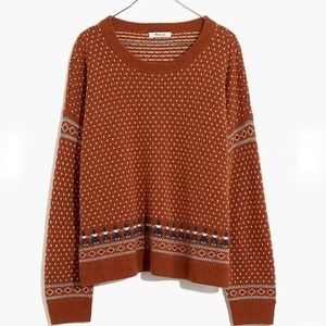 Woodside Jacquard Pullover Sweater
